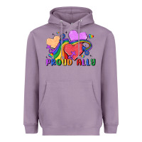 Lavender proud ally Heavyweight Hoodie - MaliasSmallBusiness