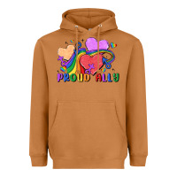Meerkat proud ally Heavyweight Hoodie - MaliasSmallBusiness