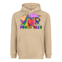 Mushroom proud ally Heavyweight Hoodie - MaliasSmallBusiness