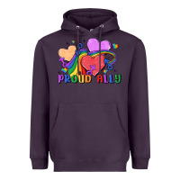 Plum proud ally Heavyweight Hoodie - MaliasSmallBusiness