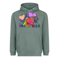 Sage proud ally Heavyweight Hoodie - MaliasSmallBusiness