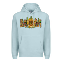 Blue Mist Western Mom With Sunflower Premium Hoodie - BundleAndBundleShop