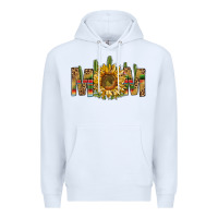 White Western Mom With Sunflower Premium Hoodie - BundleAndBundleShop