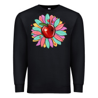 Black teacher apple Premium Sweatshirt - MaliasSmallBusiness
