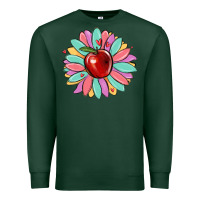 Sports Green teacher apple Premium Sweatshirt - MaliasSmallBusiness