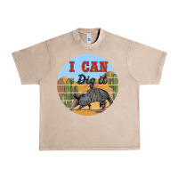 French Oak i can dig it armadillo Urban Heavy Tee - BarkalooDesign