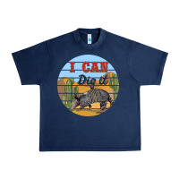 Navy i can dig it armadillo Urban Heavy Tee - BarkalooDesign