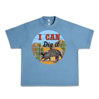 Pebble Blue i can dig it armadillo Urban Heavy Tee - BarkalooDesign
