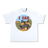 White i can dig it armadillo Urban Heavy Tee - BarkalooDesign
