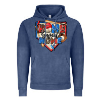 Vintage Denim home sweet home baseball Vintage Hoodie - Zillion Design Studio
