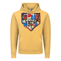Vintage Mustard home sweet home baseball Vintage Hoodie - Zillion Design Studio