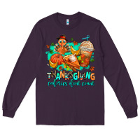 Plum thanksgiving calories dont count Long Sleeve Tee - AdoDesignShop