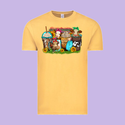 Heifers Coffee Cups Vintage Tee Designed By Zillion Design Studio