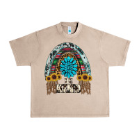 French Oak western rainbow  be kind Urban Heavy Tee - RanaPortraitStore