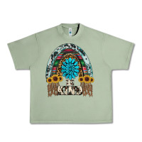 Oil Green western rainbow  be kind Urban Heavy Tee - RanaPortraitStore