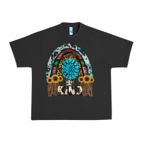Pigment Black western rainbow  be kind Urban Heavy Tee - RanaPortraitStore