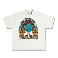 Pistachio western rainbow  be kind Urban Heavy Tee - RanaPortraitStore