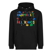 Black normalize minds of all kinds Heavyweight Hoodie - MaliasSmallBusiness