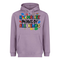 Lavender normalize minds of all kinds Heavyweight Hoodie - MaliasSmallBusiness