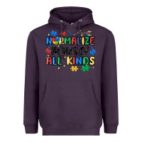 Plum normalize minds of all kinds Heavyweight Hoodie - MaliasSmallBusiness