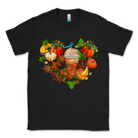 Black fall pumpkin heart Classic Tee - AdoDesignShop