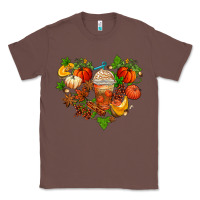 Chestnut fall pumpkin heart Classic Tee - AdoDesignShop