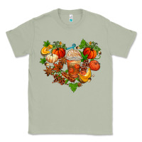 Matcha fall pumpkin heart Classic Tee - AdoDesignShop