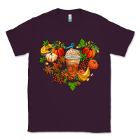 Plum fall pumpkin heart Classic Tee - AdoDesignShop