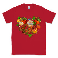 Red fall pumpkin heart Classic Tee - AdoDesignShop