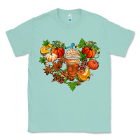Seafoam fall pumpkin heart Classic Tee - AdoDesignShop