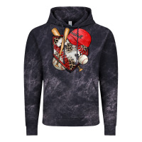 Cloud Black baseball home plate Vintage Hoodie - Zillion Design Studio