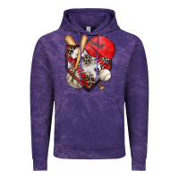 Cloud Purple baseball home plate Vintage Hoodie - Zillion Design Studio