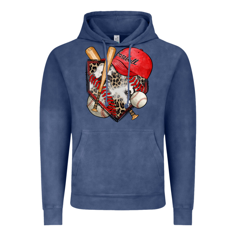 Baseball Home Plate Vintage Hoodie by Zillion Design Studio | Teevron