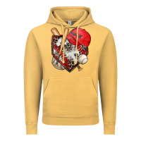 Vintage Mustard baseball home plate Vintage Hoodie - Zillion Design Studio