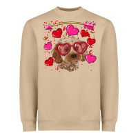 Mushroom valentine's day cockapoo Heavyweight Sweatshirt - RanaPortraitStore