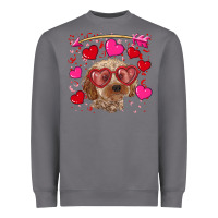 Storm valentine's day cockapoo Heavyweight Sweatshirt - RanaPortraitStore