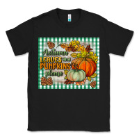 Black autumn leaves and pumpkins please mouse pad Classic Tee - BundleAndBundleShop