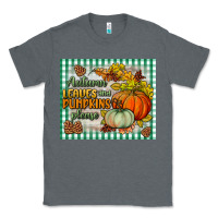 Charcoal Heather autumn leaves and pumpkins please mouse pad Classic Tee - BundleAndBundleShop