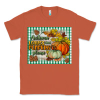 Copper autumn leaves and pumpkins please mouse pad Classic Tee - BundleAndBundleShop