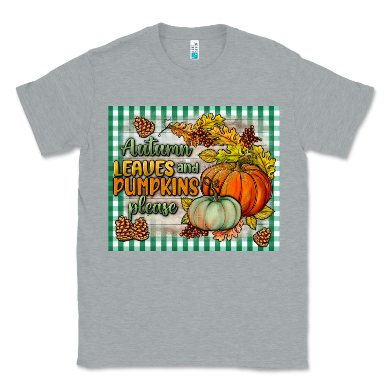 Autumn Leaves And Pumpkins Please Mouse Pad Classic Tee by BundleAndBundleShop | Teevron