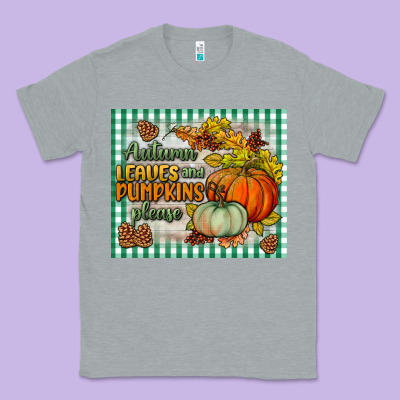 Autumn Leaves And Pumpkins Please Mouse Pad Classic Tee Designed By Bundleandbundleshop