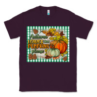 Plum autumn leaves and pumpkins please mouse pad Classic Tee - BundleAndBundleShop