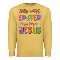 Antique Gold silly rabbit easter is for jesus Premium Sweatshirt - MaliasSmallBusiness