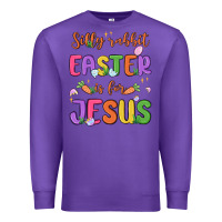 Purple silly rabbit easter is for jesus Premium Sweatshirt - MaliasSmallBusiness