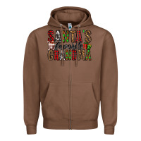 Chestnut santa's favorite grandma Zipper Hoodie - Jasminsmagicworld