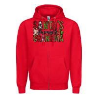 Red santa's favorite grandma Zipper Hoodie - Jasminsmagicworld