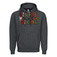 Smoke santa's favorite grandma Zipper Hoodie - Jasminsmagicworld