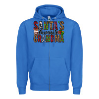 True Royal santa's favorite grandma Zipper Hoodie - Jasminsmagicworld