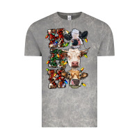 Cloud Rock hohoho cows Vintage Tee - RanaPortraitStore