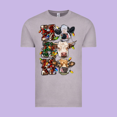 Hohoho Cows Vintage Tee Designed By Ranaportraitstore